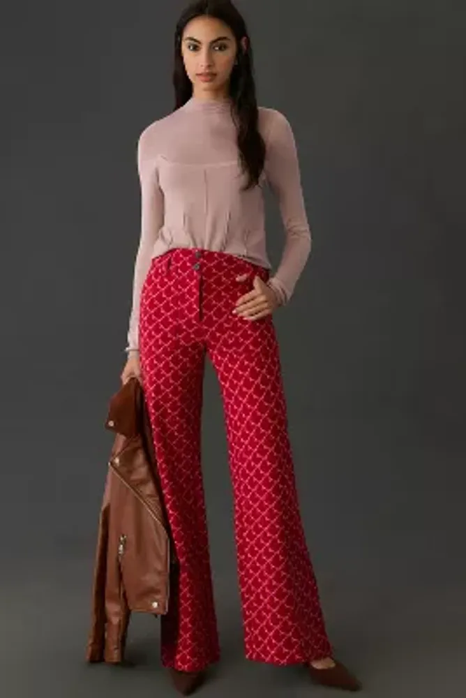 Maeve The Naomi Wide-Leg Flare Pants by Maeve: Cecilia Pettersson Edition