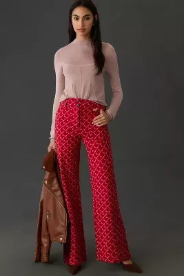 The Naomi Wide-Leg Flare Pants by Maeve: Cecilia Pettersson Edition