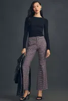 Maeve Striped Kick Flare Pants