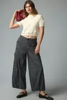 By Anthropologie Tweed Parachute Pants