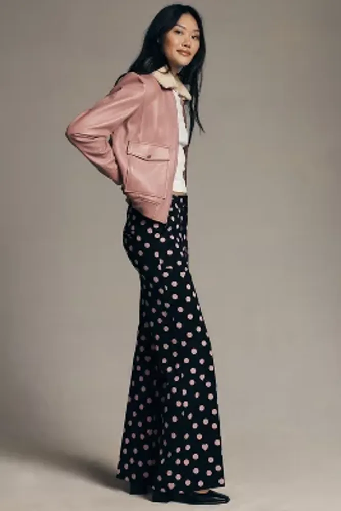 Maeve The Naomi Ponte Wide-Leg Flare Pants by Maeve: Printed Edition