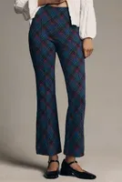 The Margot Kick-Flare Cropped Pants by Maeve: Plaid Edition