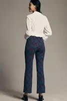 The Margot Kick-Flare Cropped Pants by Maeve: Plaid Edition