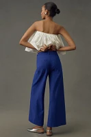 The Ettie High-Rise Crop Wide-Leg Pants by Maeve