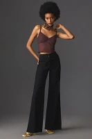 The Junie High-Rise Wide-Leg Flare Pants by Maeve