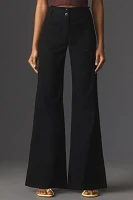 The Junie High-Rise Wide-Leg Flare Pants by Maeve