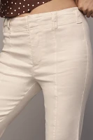 Maeve Linen 70s Slim Crop Pants