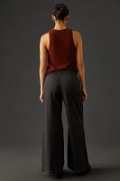 By Anthropologie Mid-Rise Pleated Trousers