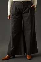 By Anthropologie Mid-Rise Pleated Trousers