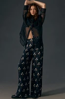 By Anthropologie Silky High-Rise Pants