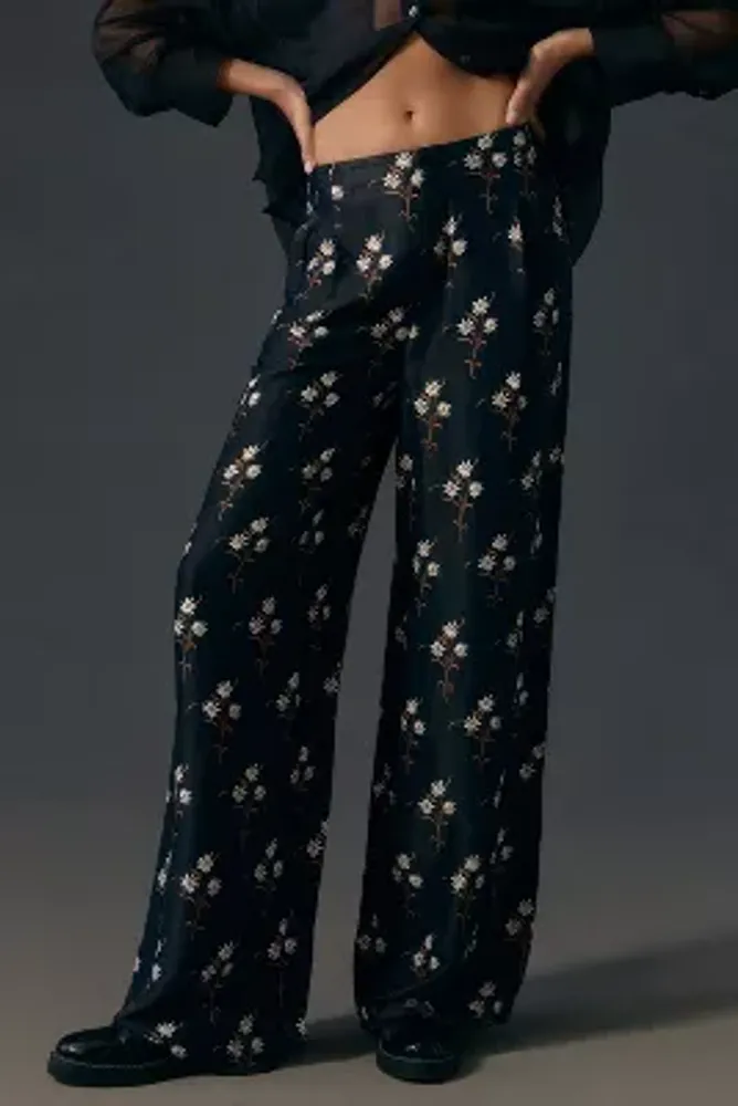 By Anthropologie Silky High-Rise Pants