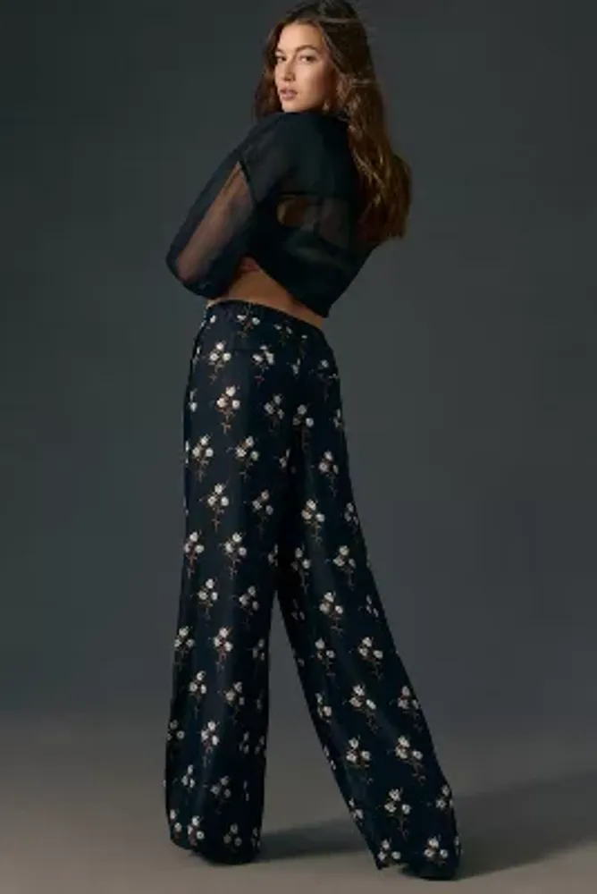 By Anthropologie Silky High-Rise Pants