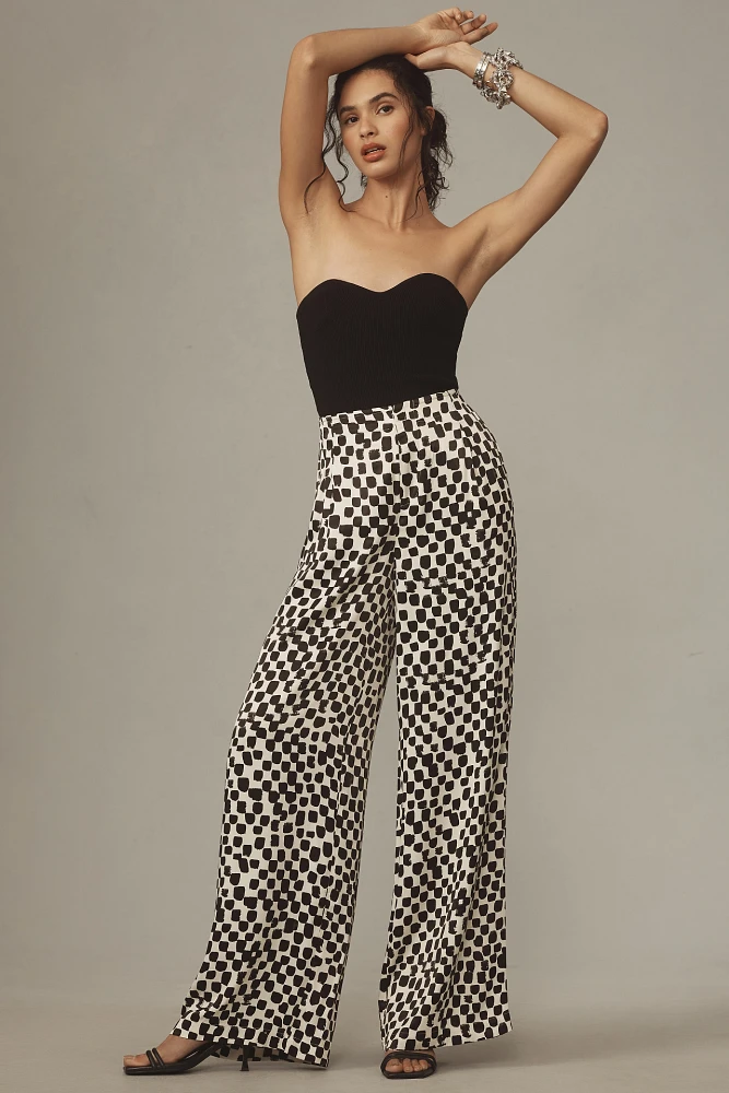 By Anthropologie Pull-On Silk Pants