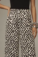 By Anthropologie Pull-On Silk Pants