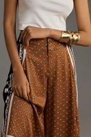 Maeve Printed Pleated A-Line Culottes