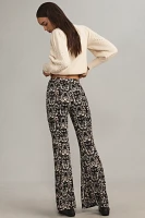 By Anthropologie Satin Flare Pants