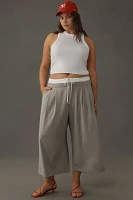 Maeve Crop Wide-Leg Trouser Pants