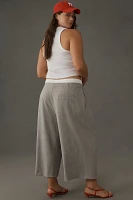 Maeve Crop Wide-Leg Trouser Pants