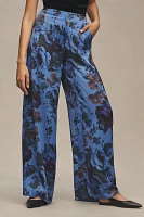 Maeve Printed Pull-On Pants