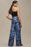 Maeve Printed Pull-On Pants