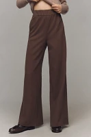 Maeve Stretch Knit Wide-Leg Pants