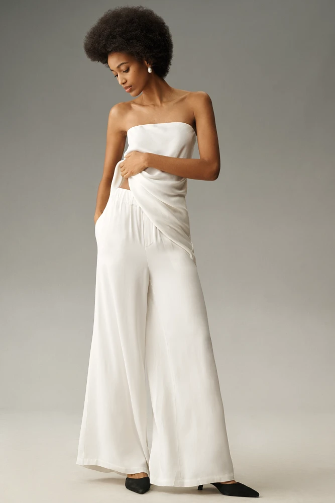By Anthropologie Pull-On Silk Pants