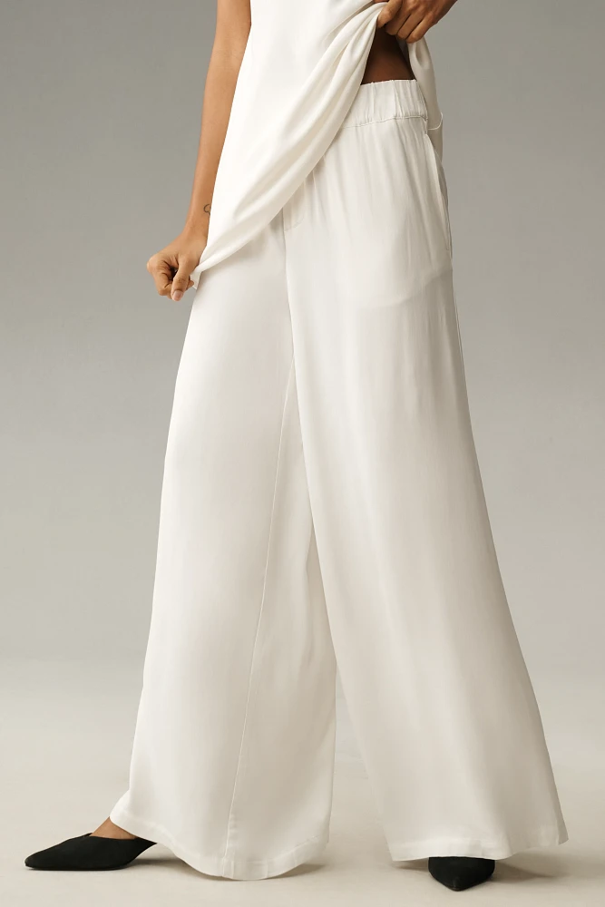 By Anthropologie Pull-On Silk Pants