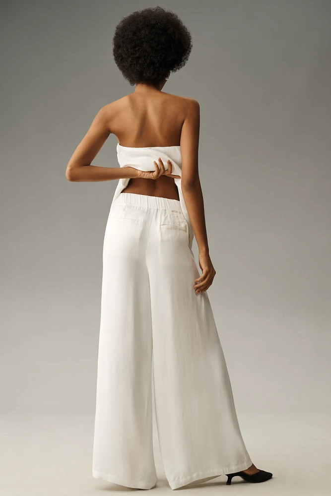 By Anthropologie Pull-On Silk Pants