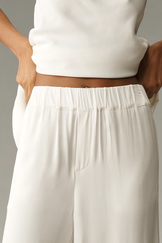 By Anthropologie Pull-On Silk Pants