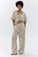 The Brooklin Wide-Leg Pull-On Pants: Printed Edition