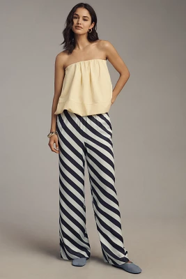 The Brooklin Wide-Leg Pull-On Pants: Printed Edition