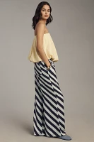 The Brooklin Wide-Leg Pull-On Pants: Printed Edition