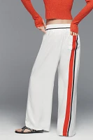 Maeve Low-Slung Striped Track Pants