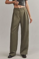 Mare x Anthropologie Belted Wide-Leg Trousers