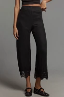 Mare Lace Hem Pull-On Pants