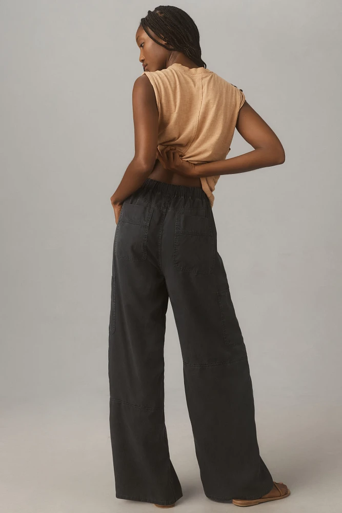 By Anthropologie Pull-On Wide-Leg Cargo Pants