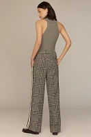 By Anthropologie Pull-On Plaid Track Pants