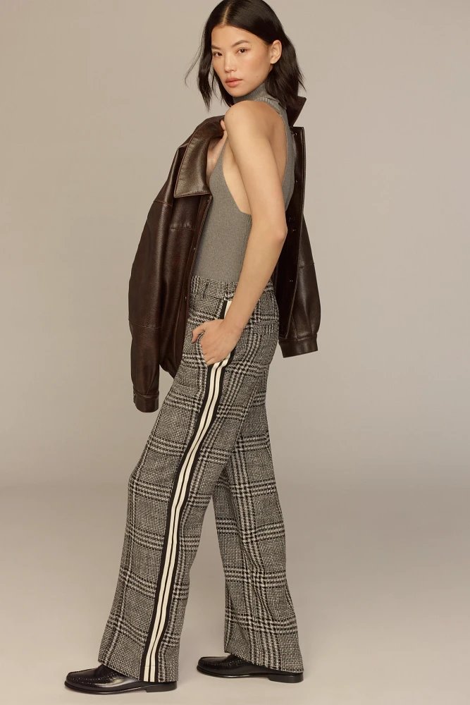 By Anthropologie Pull-On Plaid Track Pants