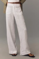 Sanctuary The Marine Linen Wide-Leg Pants