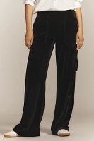 Sanctuary Mid-Rise Relaxed Velvet Pants