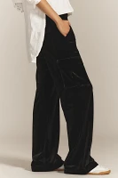 Sanctuary Mid-Rise Relaxed Velvet Pants