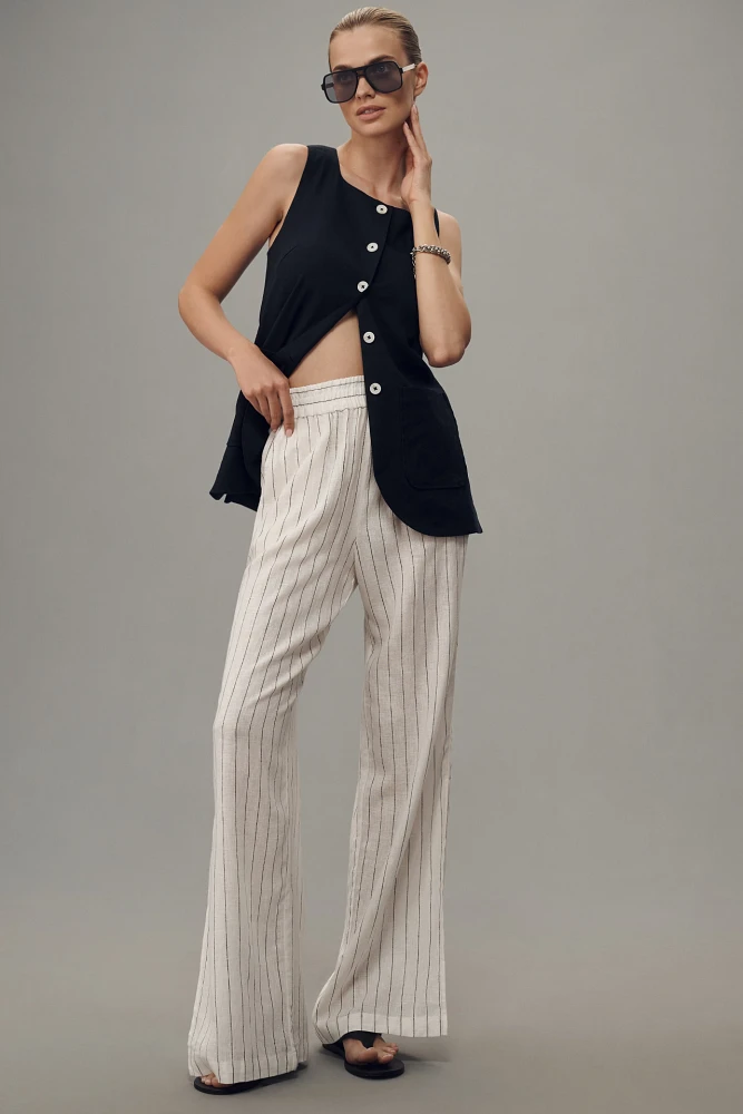 Sanctuary Ocean Front Linen Pull-On Pants