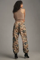 Pilcro Printed Camo Parachute Pants