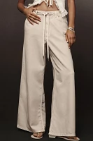 Pilcro Tie-Waist Wide-Leg Trousers