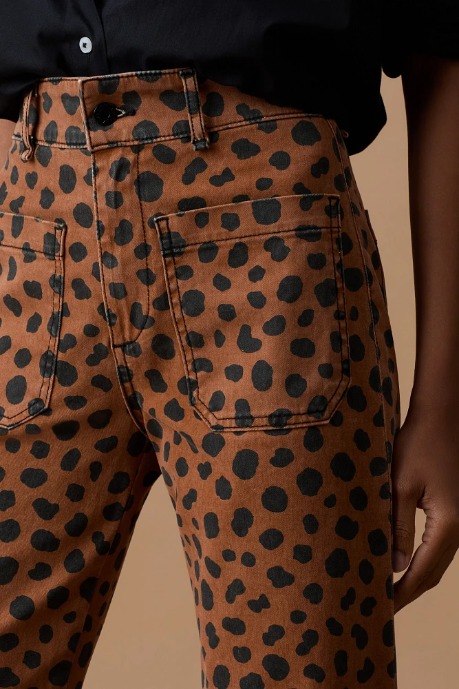 ASKK NY Sailor Cheetah-Print Pants