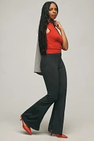 Maeve Slim Knit Flare Pants