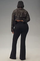 Maeve Slim Knit Flare Pants