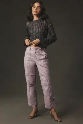 The Wanderer Jeweled Relaxed-Leg Pants by Pilcro