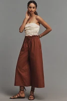 By Anthropologie Linen Pull-On Pants