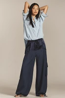 Hope for Flowers by Tracy Reese Linen Fatigue Cargo Pants